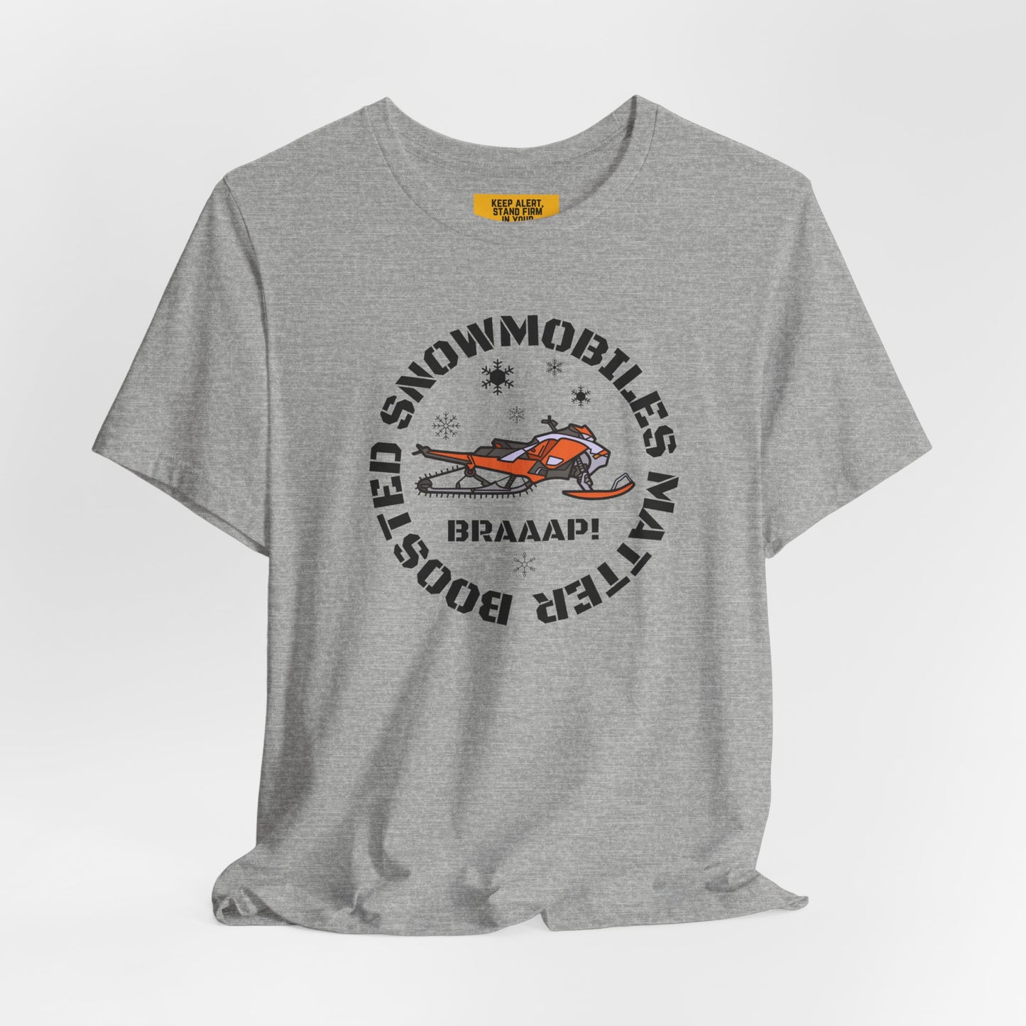BOOSTED SNOWMOBILES MATTER Retro Tacky Tee