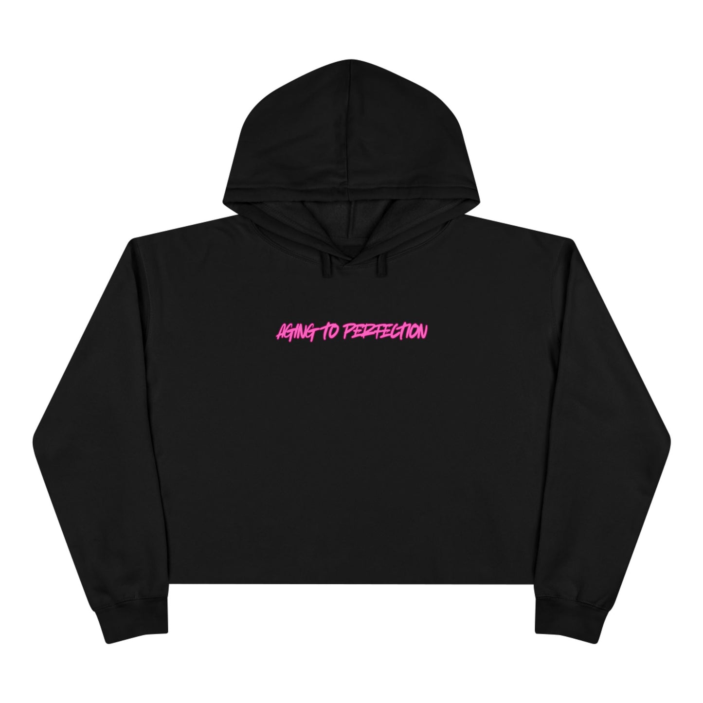 AGING TO PERFECTION-Crop Hoodie