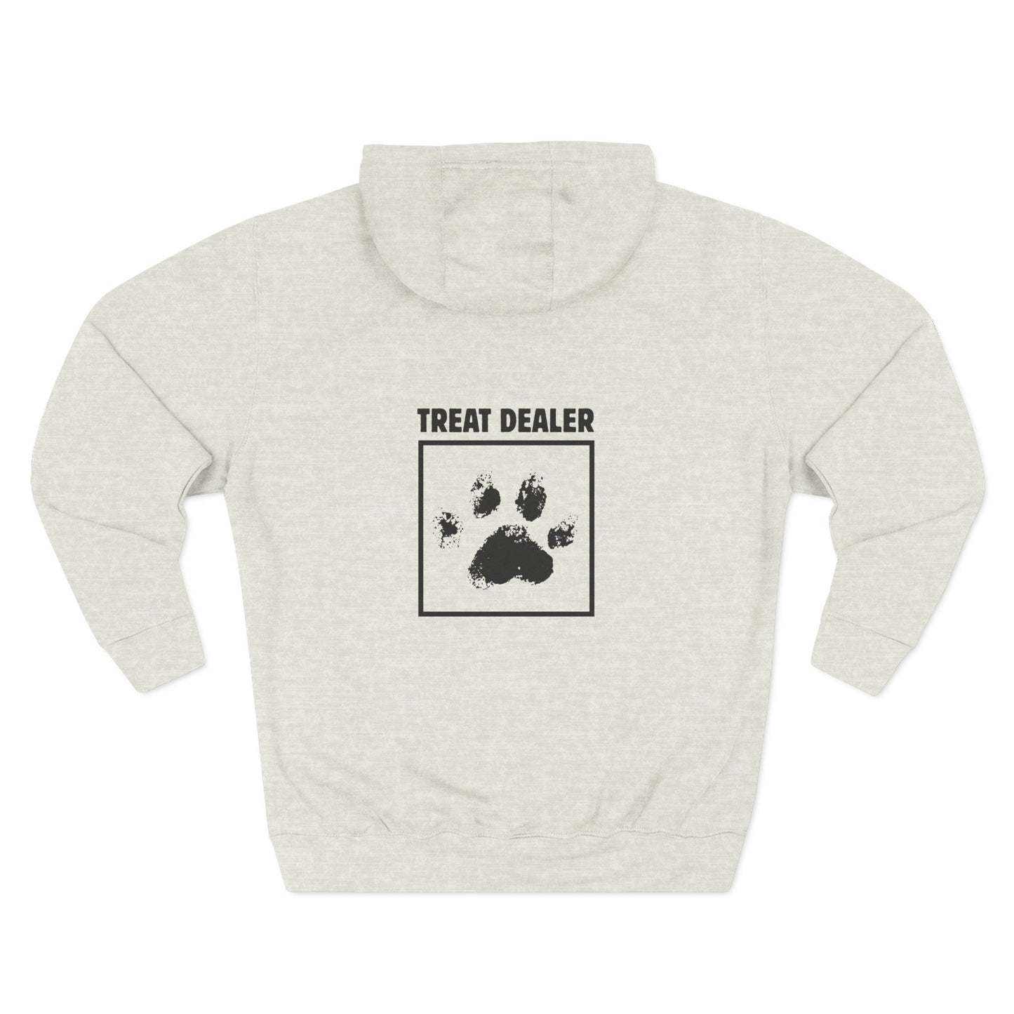 TREAT DEALER -"ECO and SUSTAINABLE", 80% Cotton, Three-Panel Fleece Hoodie-(BCI)(OEKO-TEX)