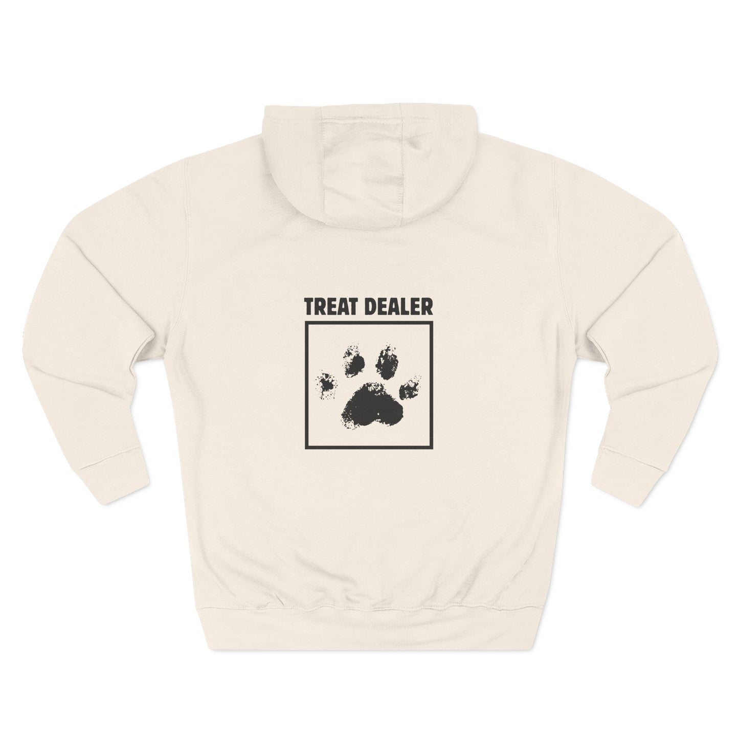 TREAT DEALER -"ECO and SUSTAINABLE", 80% Cotton, Three-Panel Fleece Hoodie-(BCI)(OEKO-TEX)