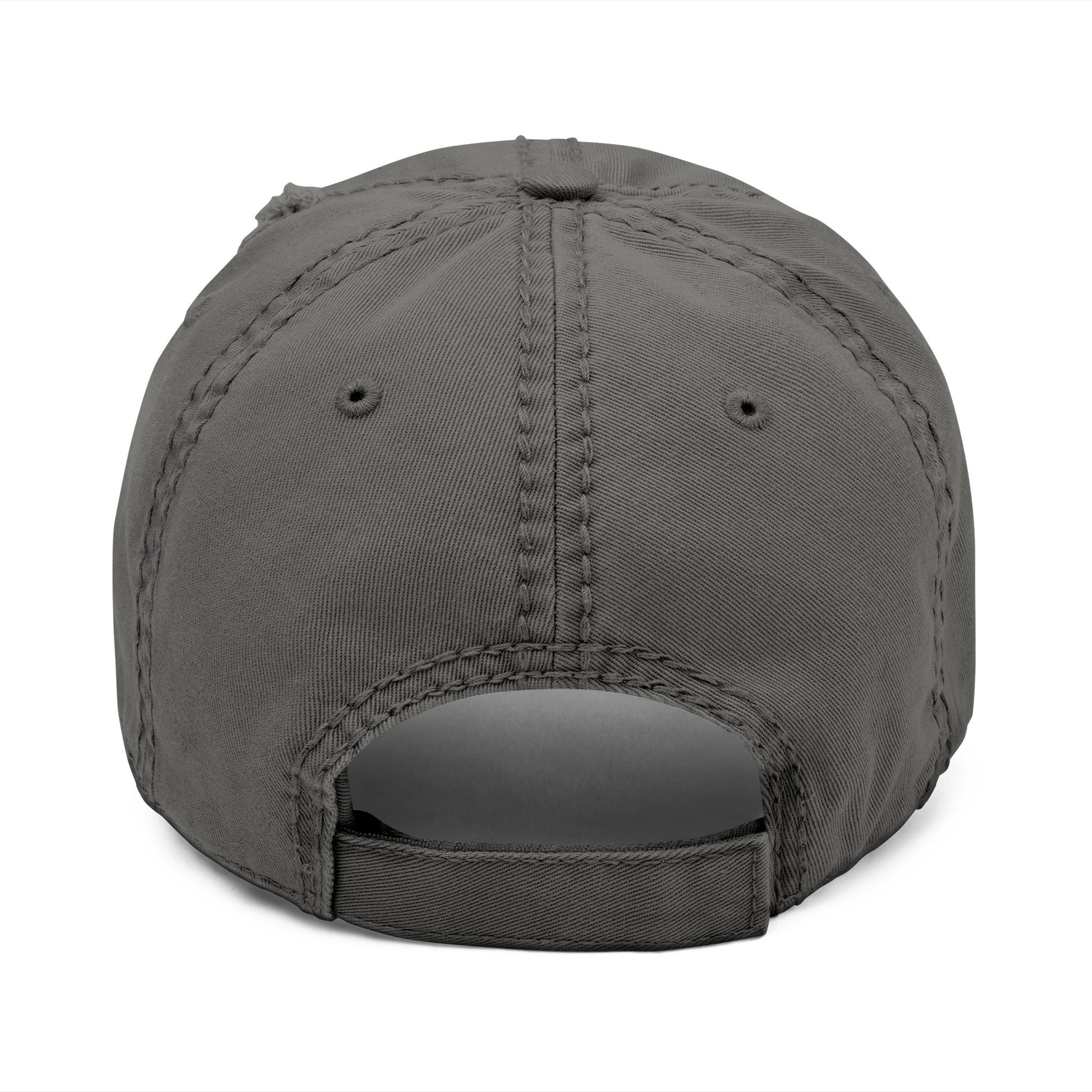 Gray baseball cap on a white background