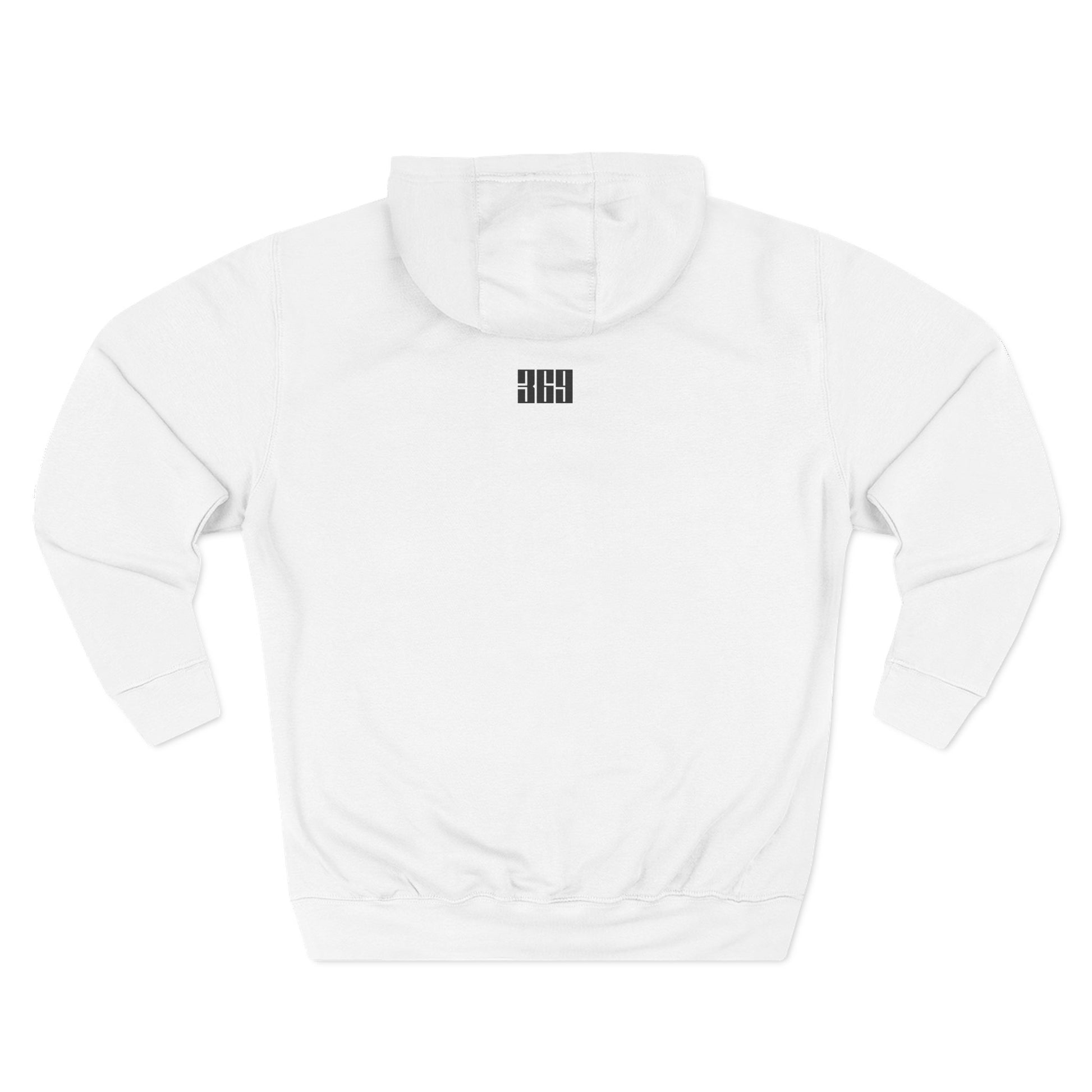 Back view of BOOSTED SNOWMOBILES MATTER hoodie - sustainable sled life apparel- 369