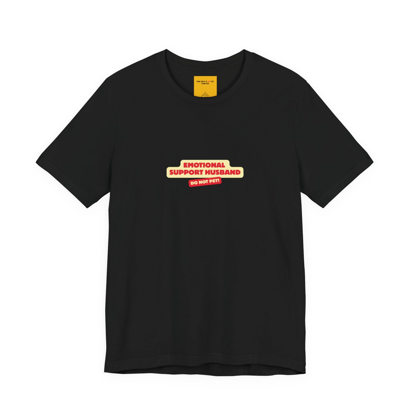 black unisex t-shirt with BEER IS MY VALENTINE text - funny anti-Valentine's Day tee with reminder on neck label YOU ARE AMAZING