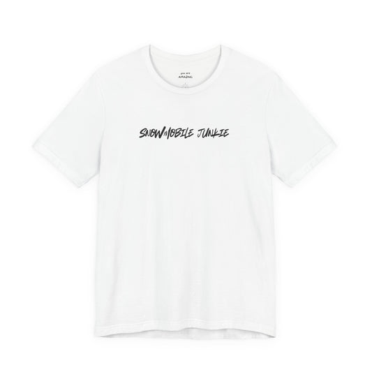 SNOWMOBILE JUNKIE  with 'You Are Amazing' Neck Label- T-shirt