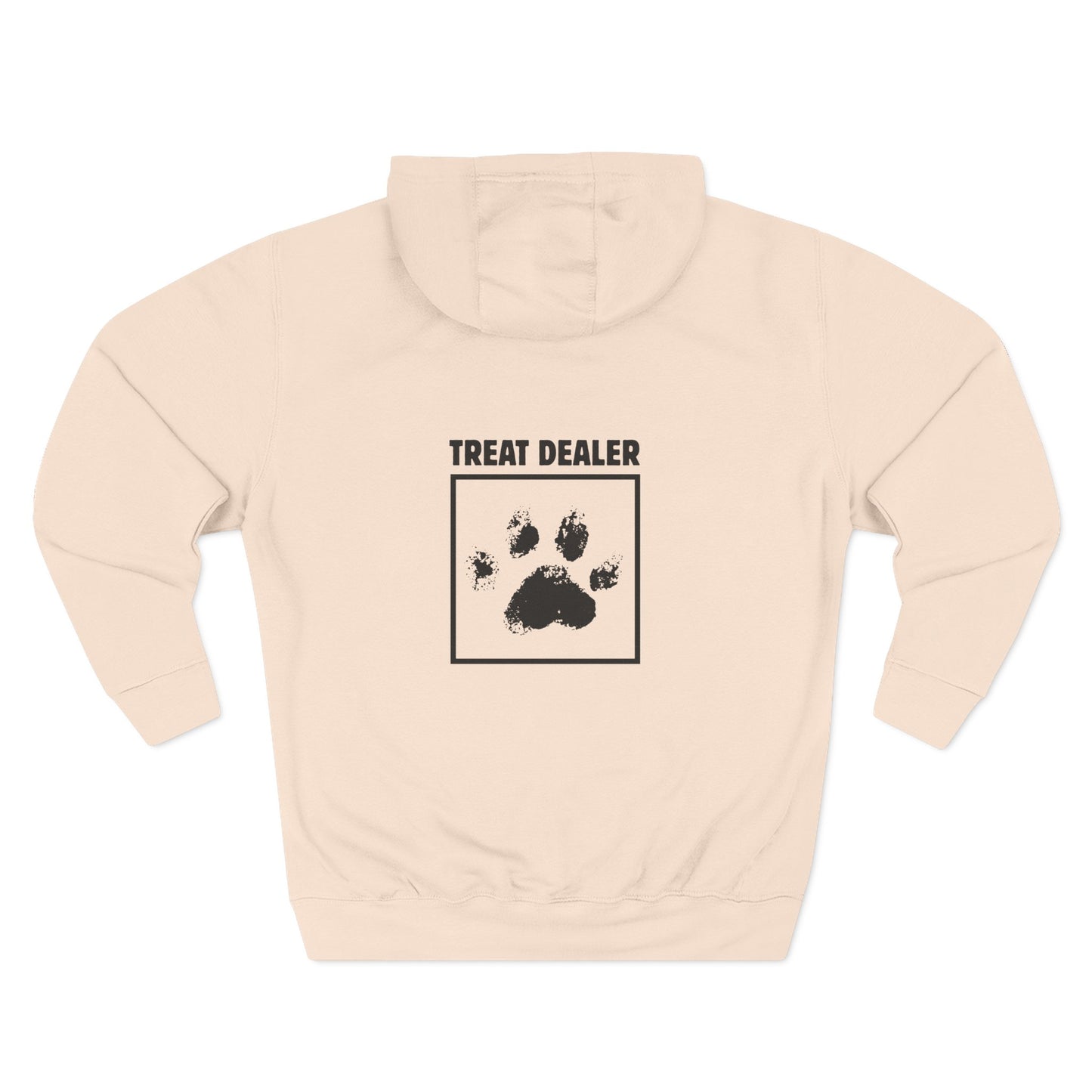 TREAT DEALER -"ECO and SUSTAINABLE", 80% Cotton, Three-Panel Fleece Hoodie-(BCI)(OEKO-TEX)