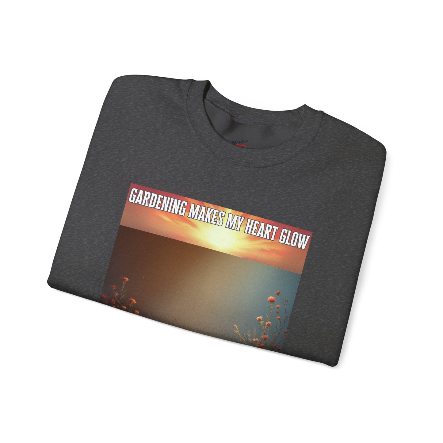 GARDENING MAKES MY HEART GLOW- Ethically grown US cotton-Unisex Heavy Blend™ Crewneck Sweatshirt-(OEKO-TEX)