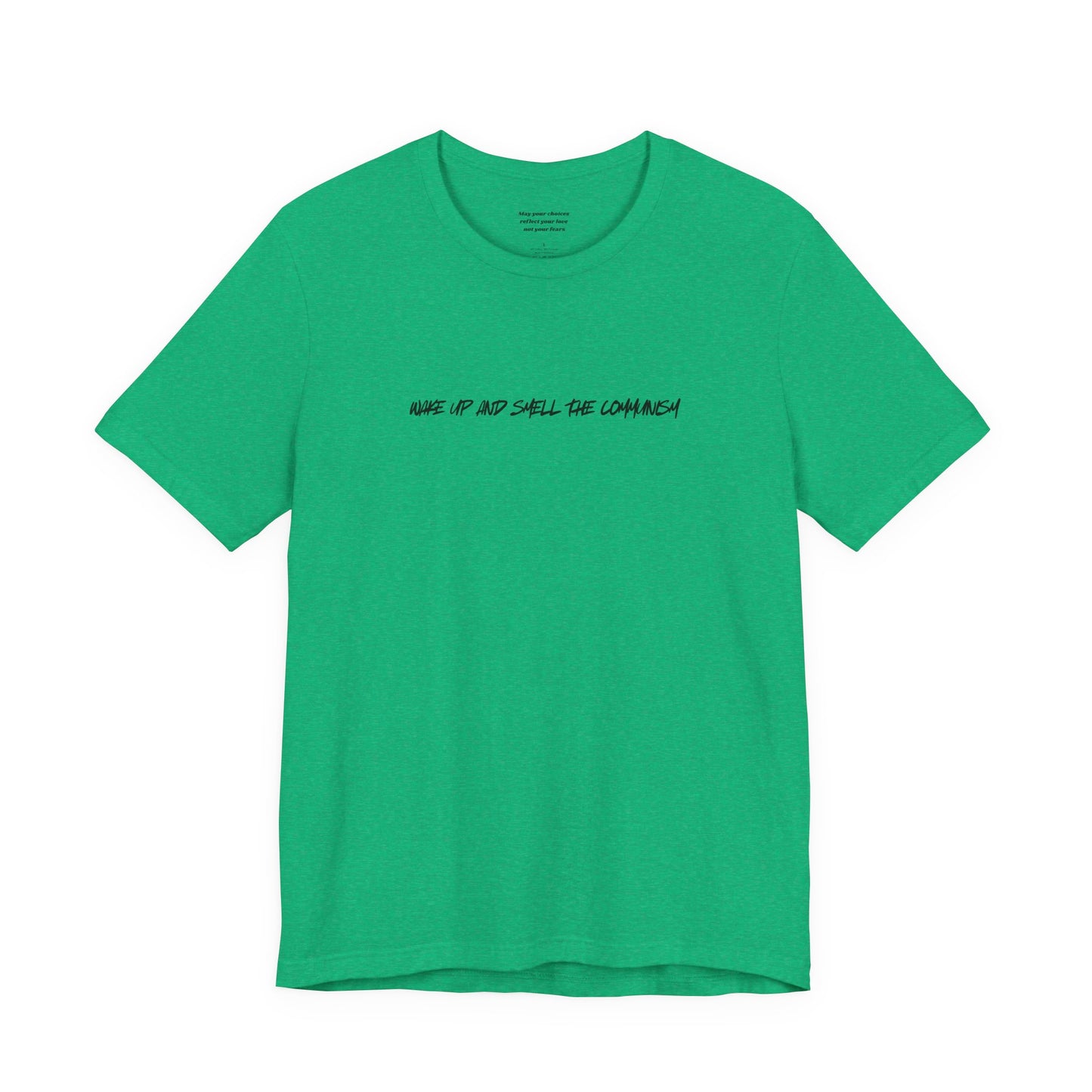 WAKE UP AND SMELL THE COMMUNISM graphic tee - progressive fashion solidarity shirt