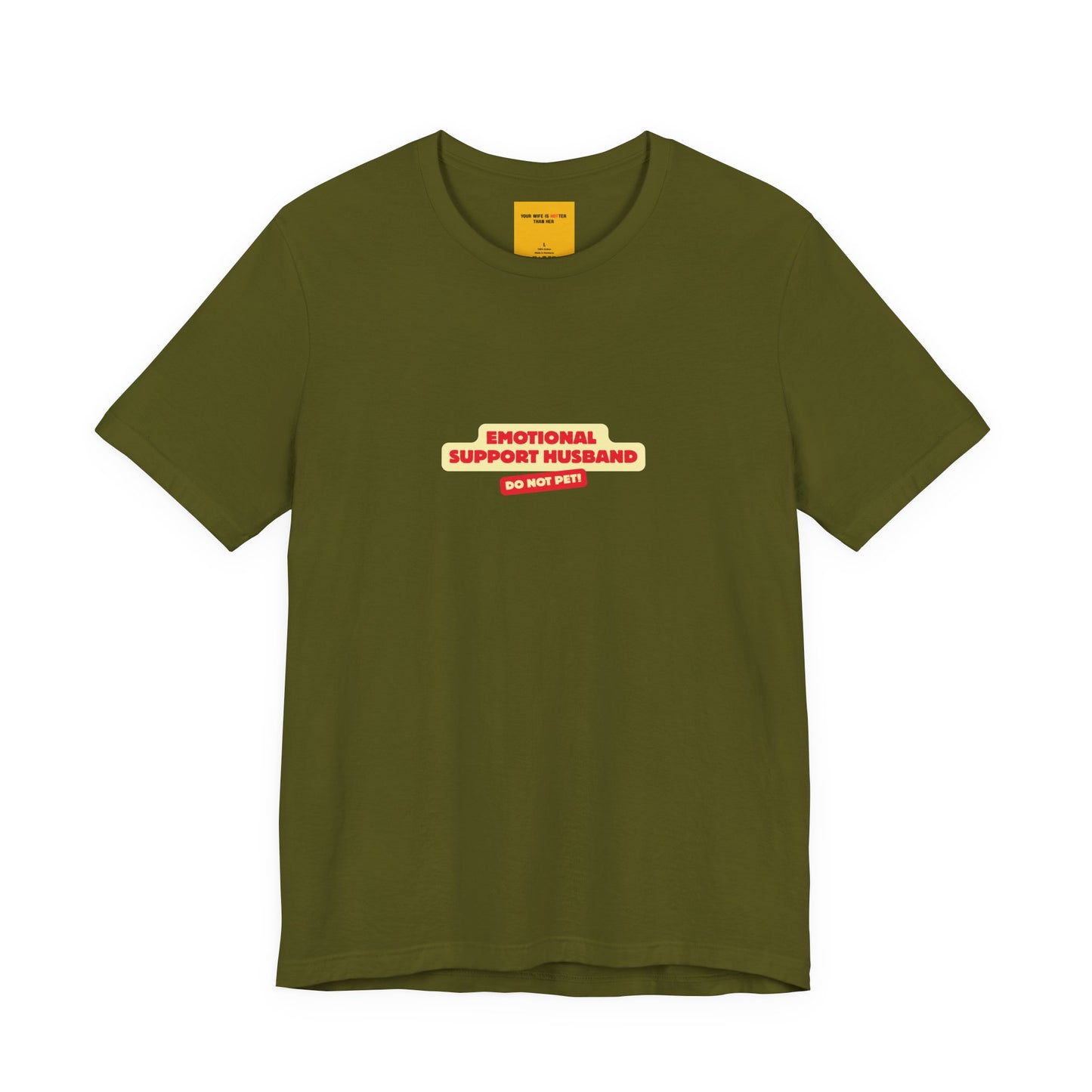 green unisex t-shirt with BEER IS MY VALENTINE text - funny anti-Valentine's Day tee with reminder on neck label YOU ARE AMAZING