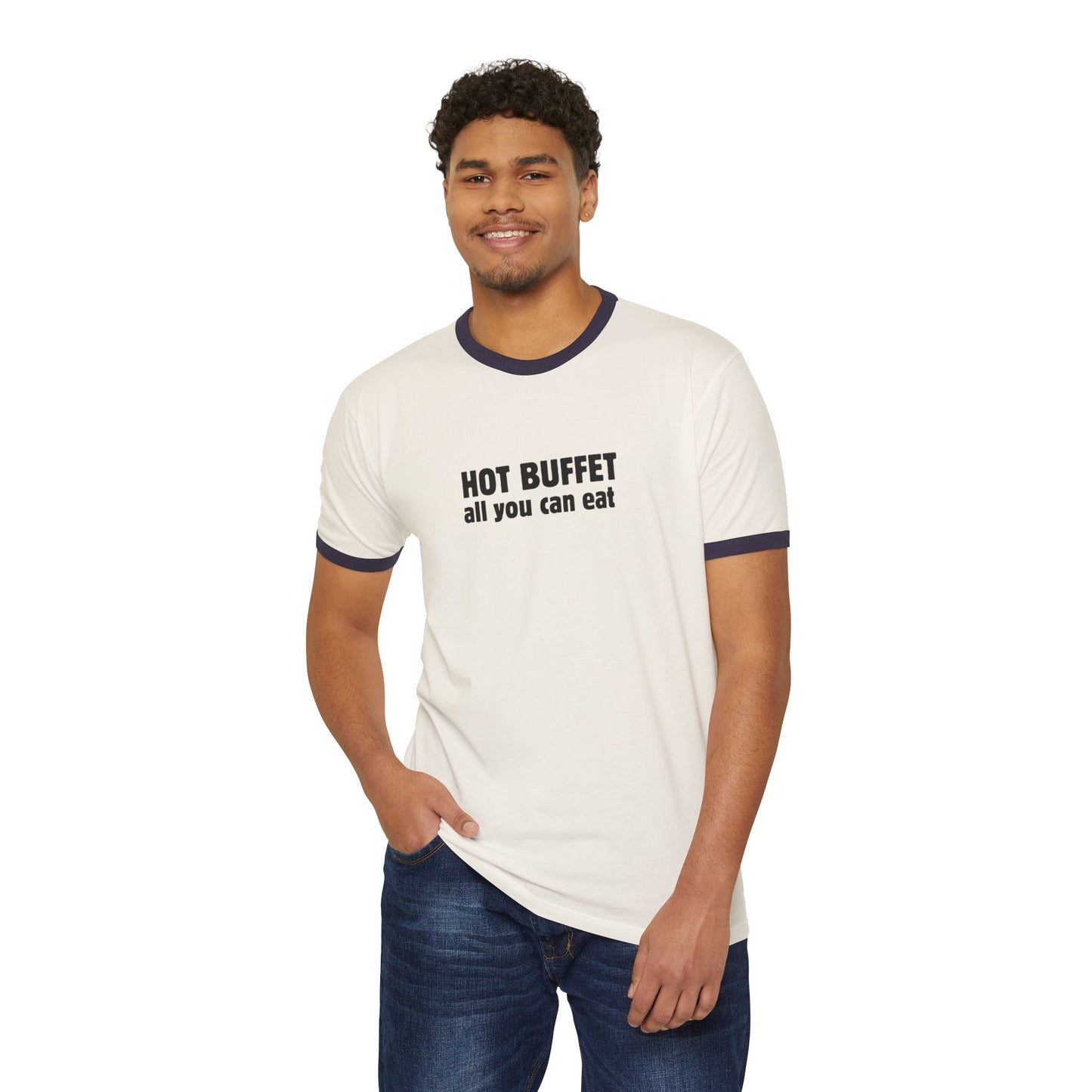 HOT BUFFET(You Are Amazing And Beautiful)-Unisex Cotton Ringer T-Shirt